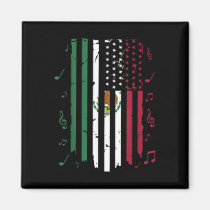 Mexiko USA Flaggenpatriot mexikanische Flagge Amer Magnet