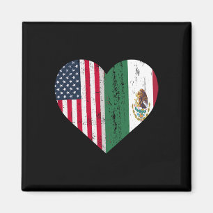 Mexiko USA Flaggenpatriot mexikanische Flagge Amer Magnet