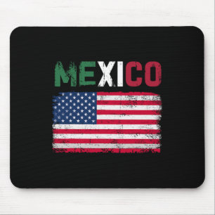 Mexiko USA Flaggenpatriot mexikanische Flagge Amer Mousepad