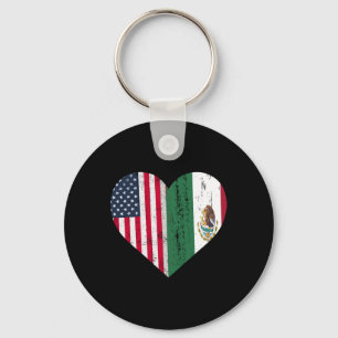 Mexiko USA Flaggenpatriot mexikanische Flagge Amer Schlüsselanhänger