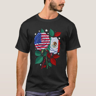 Mexiko USA Flaggenstaat Mexikos Fahne Amerikanisch T-Shirt