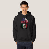 Mexiko USA Tree Roots Flag Hoodie (Vorne ganz)