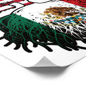 Mexiko USA Tree Roots Flag Poster (Ecke)