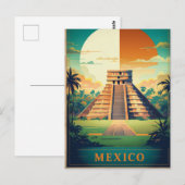 Mexiko vielleicht Pyramidenurlaub Postkarte (Vorne/Hinten)