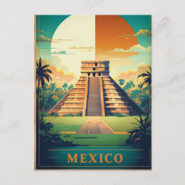 Mexiko vielleicht Pyramidenurlaub Postkarte