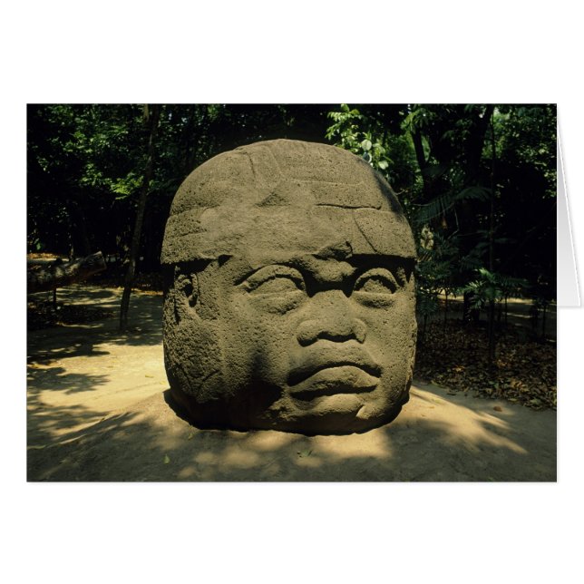 Mexiko, Villahermosa, riesiger Olmec-Kopf, La Vent (Vorderseite (Horizontal))