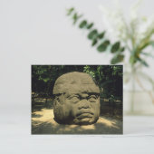 Mexiko, Villahermosa, riesiger Olmec-Kopf, La Vent Postkarte (Stehend Vorderseite)