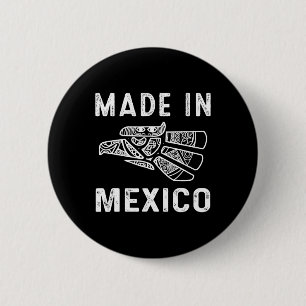 Mexiko Vintag mexikanische Flagge Prix Hecho En Me Button