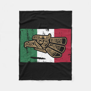 Mexiko Vintag mexikanische Flagge Prix Hecho En Me Fleecedecke