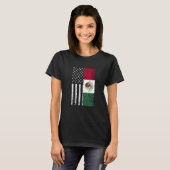 Mexiko Vintag mexikanische Flagge USA Mexikanische T-Shirt (Vorne ganz)