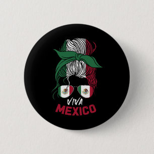 Mexiko Vintag mexikanischer Flaggenpreis - Jersey Button
