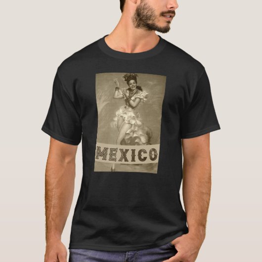 MEXIKO Vintage Kunst - Reisen - T-Shirt (Vorderseite)