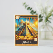 Mexiko | Vintage Malerei Postkarte (Stehend Vorderseite)