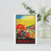 Mexiko, Vintage Postkarte (Stehend Vorderseite)