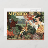 Mexiko Vintage Reise Postkarte (Vorne/Hinten)