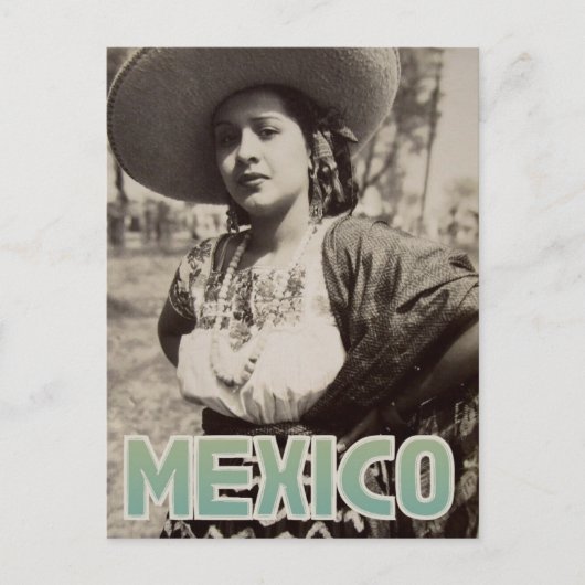 Mexiko Vintage Reise Postkarte (Vorderseite)