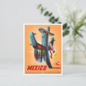 Mexiko Vintage Reise Postkarte (Stehend Vorderseite)