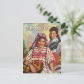 Mexiko Vintage Reise Postkarte (Stehend Vorderseite)