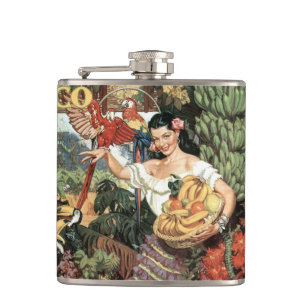 Mexiko Vintage-Reiseflasche Flachmann