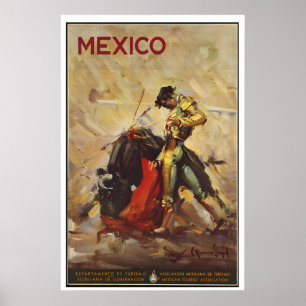 Mexiko Vintage-Reiseposter - Gerahmt Ungerahmt Poster