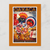 "Mexiko" Vintage Travel Poster Postkarte (Vorderseite)