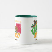 Mexiko Vintager Kaktus mit Fahne Sombrero Souvenir Tasse (Zentrum)