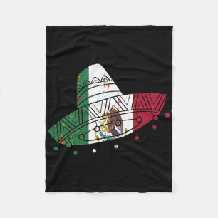 Mexiko Vintager mexikanischer FlaggenPride Hat Tij Fleecedecke
