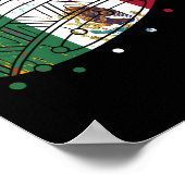 Mexiko Vintager mexikanischer FlaggenPride Hat Tij Poster (Ecke)