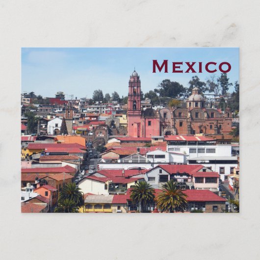 Mexiko Vintager Tourismus Reisen hinzufügen Postkarte (Vorderseite)