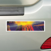 Mexiko Volcano Reiseplakat Autoaufkleber (Auf Auto)