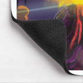Mexiko Volcano Reiseplakat Mousepad (Ecke)