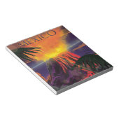 Mexiko Volcano Reiseplakat Notizblock (angewinkelt)