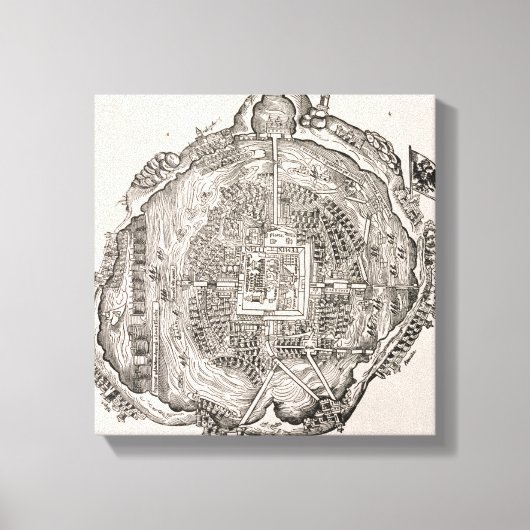 Mexiko vor der Eroberung Leinwanddruck (Vorderseite)