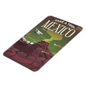 Mexiko Vulkanisches Reiseplakat Magnet (Linke Seite)