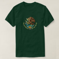 Mexiko-Wappen Der grüne T - Shirt des Mens