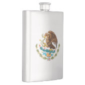 Mexiko-Wappen - Flagge Mexikos Flachmann (Rechts)