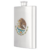 Mexiko-Wappen - Flagge Mexikos Flachmann (Links)