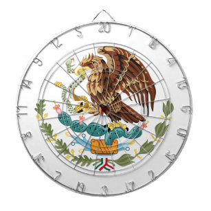 Mexiko-Wappen - Flaggentafel Dartscheibe