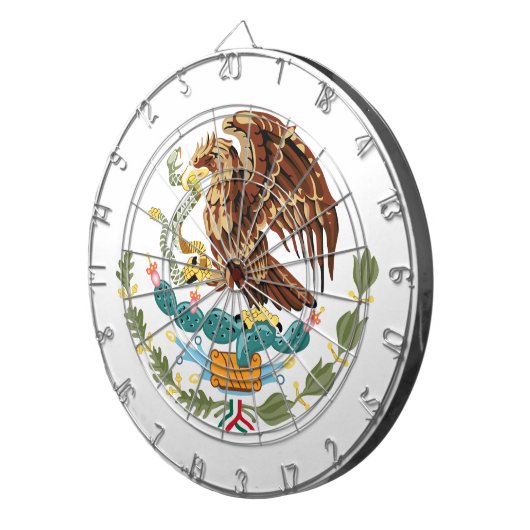 Mexiko-Wappen - Flaggentafel Dartscheibe (Vorderseite rechts)