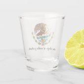 Mexiko-Wappen Ihr Toast Schnapsglas (Rückseite)
