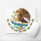 Mexiko-Wappen Mousepad (Mit Mouse)