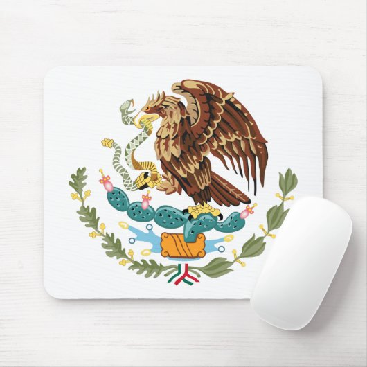 Mexiko-Wappen Mousepad (Mit Mouse)