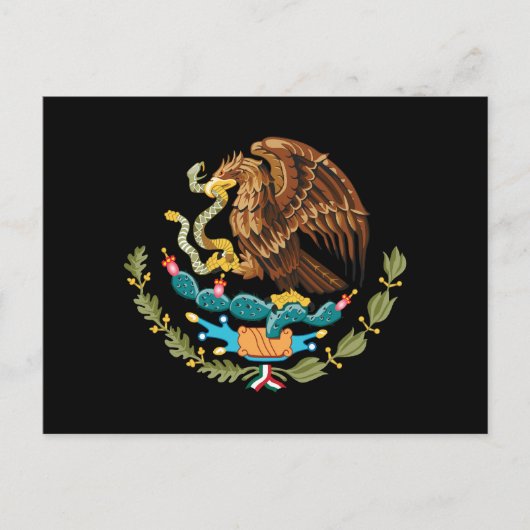 Mexiko-Wappen Postkarte (Vorderseite)