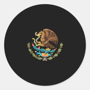 Mexiko-Wappen Runder Aufkleber