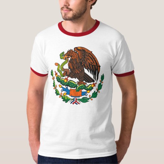 Mexiko-Wappen T - Shirt (Vorderseite)