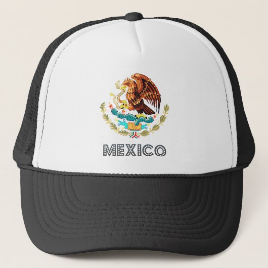 Mexiko-Wappen Truckerkappe (Vorderseite)