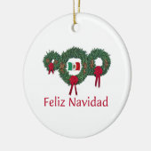 Mexiko-Weihnachten 2 Keramik Ornament (Links)