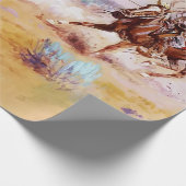 Mexiko - Western Art von Charles M Russell Geschenkpapier (Ecke)