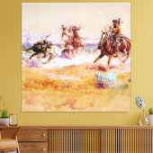 Mexiko - Western Art von Charles M Russell Leinwanddruck (Insitu (Wohnzimmer))