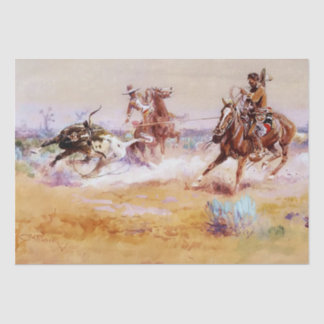 Mexiko - Western Art von Charles M Russell Seidenpapier